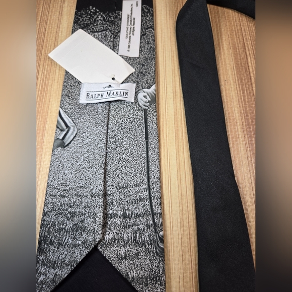 GOLFING STOOGES Necktie NWT Ralph Marlin 58 inch Vintage - Picture 2 of 6